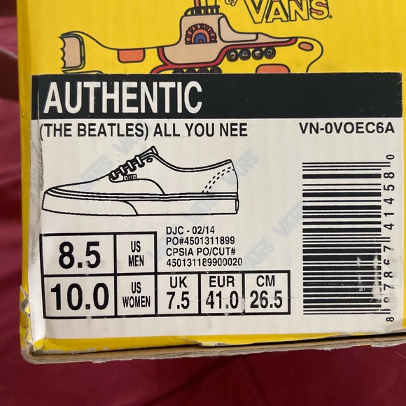RARE Yellow Submarine LE Vans - Picture 14 of 15
